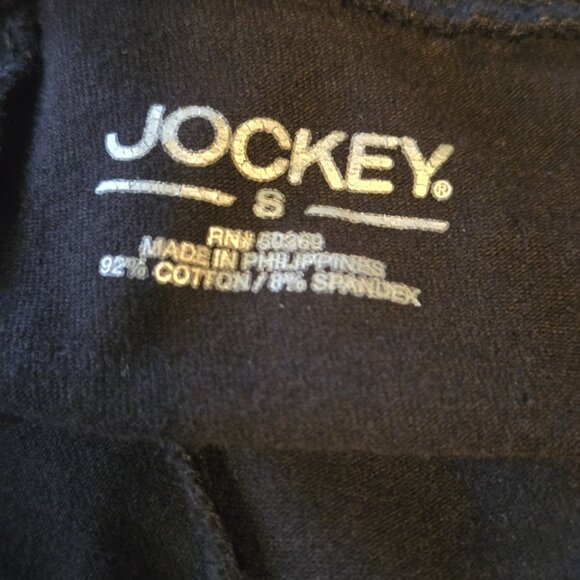 592. Jockey Lounge Workout Capri Cropped Black Pants Size Small - Picture 7 of 8